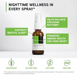 DaVinci Labs - Aerosol liposomal de melatonina - Suplemento de apoyo para dormir - Spray para dormir con 3 mg de melatonina por porción, fórmula de ac