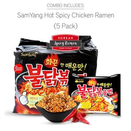 Samyang Hot chicken stir fried ramen noodle (18 Variety Pack)