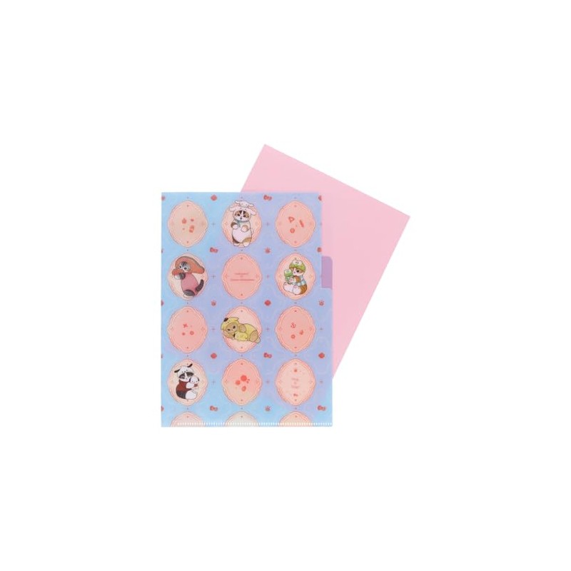 Sunstar Stationery 763026 mofusand x Sanrio Characters Clear File, A5,