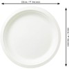ECONX 50pc Compostable Biodegradable Bagasse Plates Eco Friendly Biodegradable and