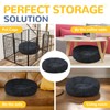 LUOJINYI Fluffy Dog Bed, Round Pet Bed, Doughnut Cat Bed,