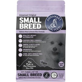 Annamaet Original Small Breed Salmon Formula Dry Dog Food, (Salmon & Brown Rice), 12-lb Bag