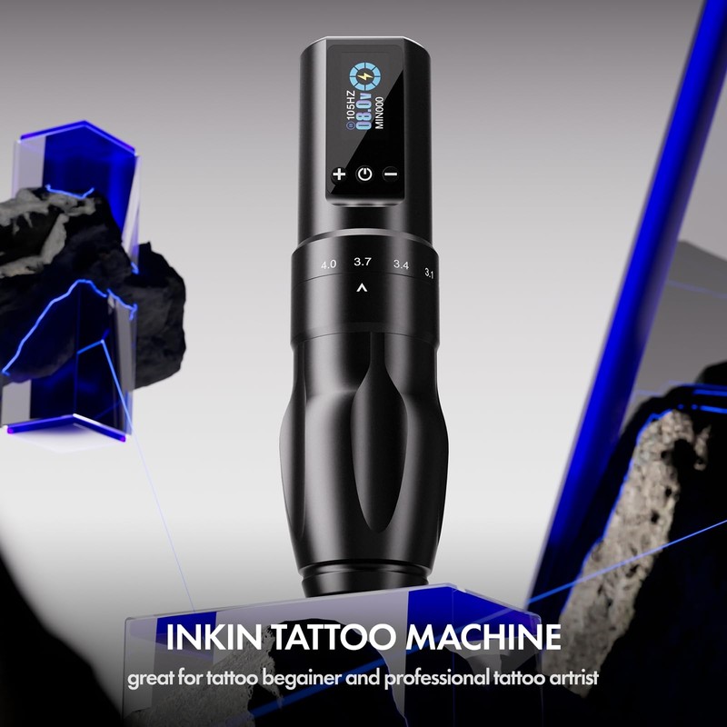 INKin Wireless Tattoo Machine for Beginners, Professional Wireless Tattoo Gun