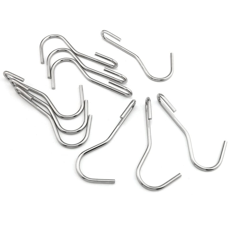 ITROLLE 10pc Heavy Duty S Hooks - 90 Degree Twist