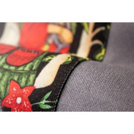 GLUTWEER Throw Pillow Covers - Decorative Pillows Covers 16x16 - Pillow Covers for Couch Bed Sofa Living Room - Oeko-Tex Certified - Frida Kahlo - Grey- Pack of 2