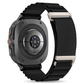 Wizvv Rugged Nylon Alpine Loop Band Compatible with Galaxy Watch Ultra 47mm, Fabric Nylon Sport Wristband Replacement Strap C-hook Adjustable Solo Loop Compatible for Galaxy Watch 7 Ultra Trail Band