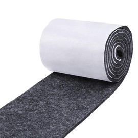 Pllieay 1 Pack Felt Tape in Self Adhesive, Dark Gray Polyester Felt Strip Roll 3.9 inch Wide x 59 inch Long x 0.15 inch Thick for Protect Furnitures, Hard Surface and Freedom DIY Adhesive