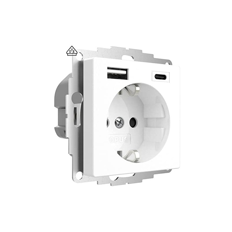 OPUS Protective contact socket with USB A and C and