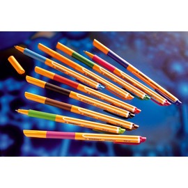 STABILO pointVisco Rollerball Pen Case of 12 with 10 Different Colours