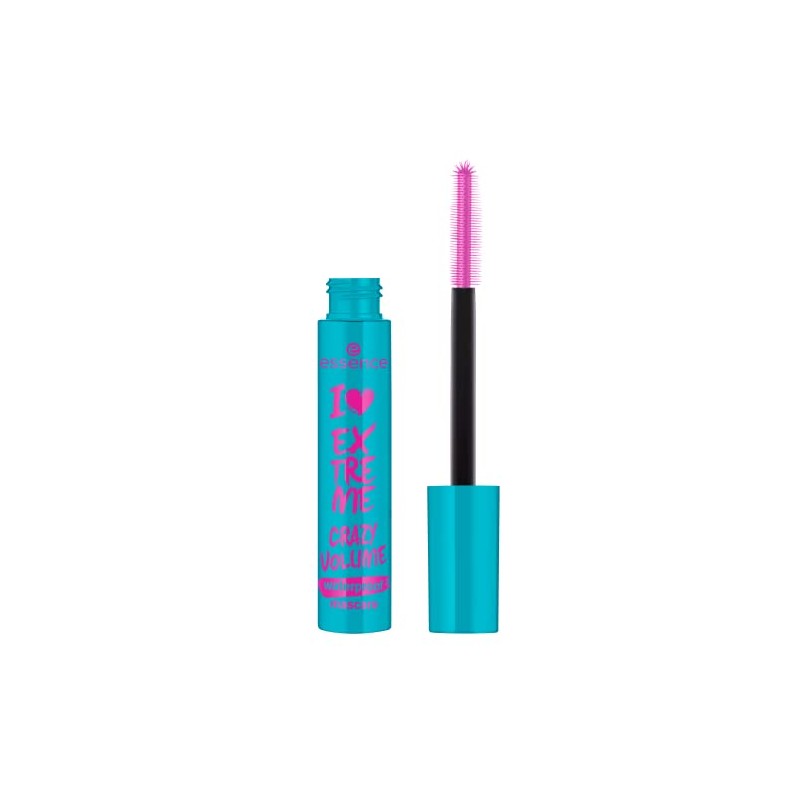Essence I Love Extreme Crazy Volume Waterproof Mascara, Black, Volumizing,