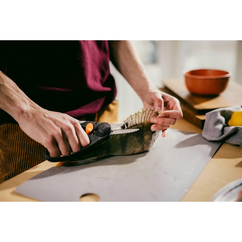 Fiskars Fishing scissors, total length: 22 cm, quality steel/plastic, functional
