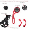 Bicycle Odometer Comupter Aluminium Alloy Extension Mount with Adapters (Red)