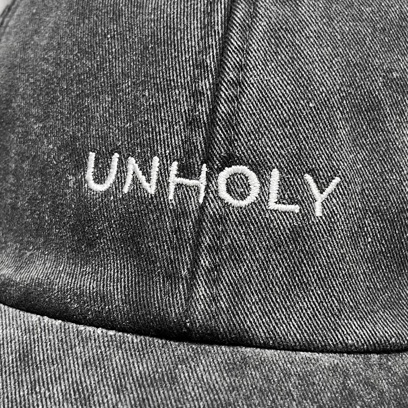 Vivian Flytrap Unisex Unholy Washed Embroidered Dad Baseball Cap -