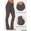 Sunzel Mini Flare Leggings for Women V Crossover Mid Rise