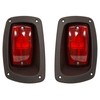 Red Hawk LGT-372 Taillights Compatible With/Replacement For E-Z-GO RXV 12V-48V