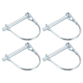 sourcing map 4Pcs 1/4" Dia Trailer Coupler Pin, 2-3/16" Long Coupler Pin Shaft Locking Pin, Round Pto Pin for Farm Trailers and Garden