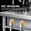 Worldwhere Wall Mount Commercial Faucet Installation kit,Brass 2 Pack Backsplash