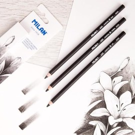 MILAN® Box of 3 Charcoal Pencils