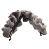 VINGTAINE H-736-gg Velvet Ruffle Banana Clip Simple Office Hair Accessory