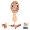 Baluue 2Pcs Wooden Combs Set - Mini Air bag Hair