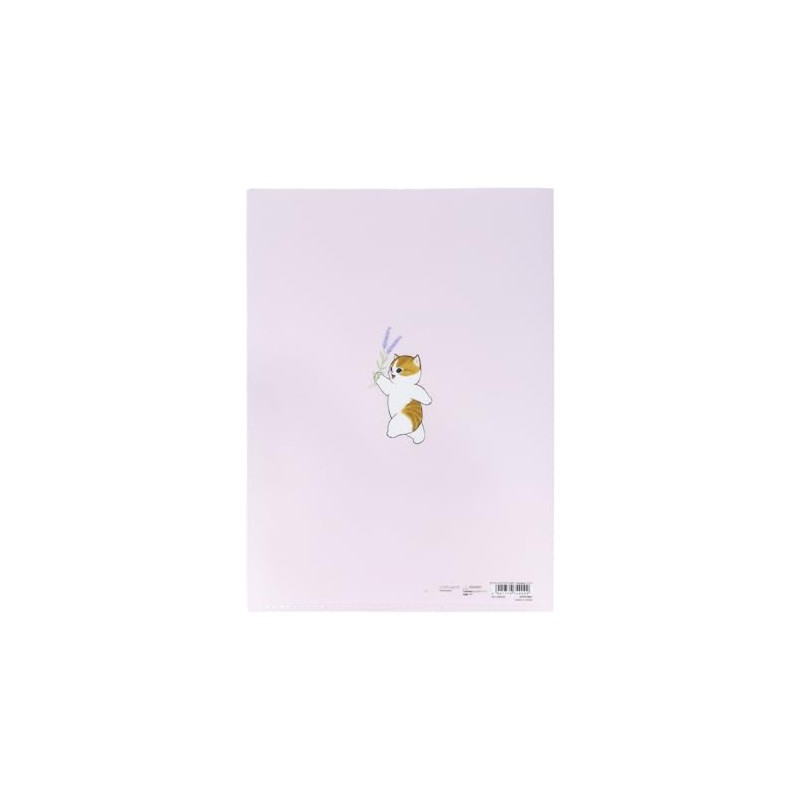 Sunstar Stationery mofusand Clear File, 5 Pockets, Pink S2139332