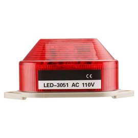 Baomain Industrial Signal Red Mini Warning Light Strobe Warning lamp LED-3051 AC 110V 2W
