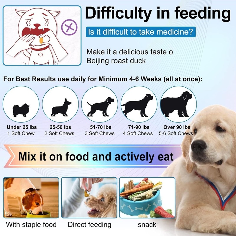 IMMAL Dog Allergy Relief Chews, Itch Relief for Dogs, Allergy