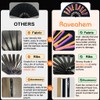 Raveahem UV Glow Rave Fan, Bamboo Folding Clack Hand Fan
