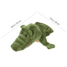 Alipis Crocodile Hand Puppets, Stuffed Crocodile Animal Glove Storytelling Puppet Plush Plush Dragon Easter Basket Stuffer Party Supplies For Birthday Party Holiday
