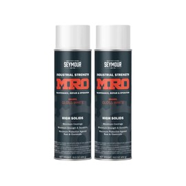 SEYMOUR 620-1413 Industrial MRO High Solids Spray Paint, Gloss White, 16 Ounce (Pack of 2)