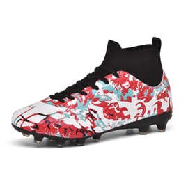 Supnumu Mens Youth Big Boys Soccer Cleats Indoor Soccer Shoes Soft Firm Ground Baseball Rugby Football Training Sneakers Tenis para Hombres