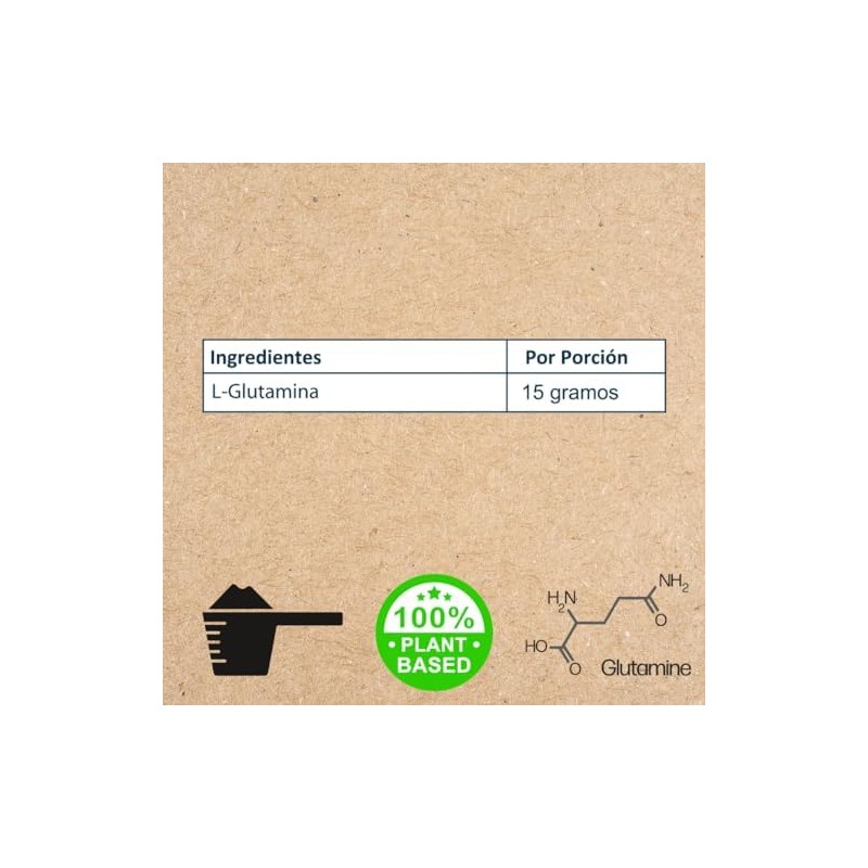 L-Glutamina Fórmula para mantener una masa muscular saludable Sin gluten,