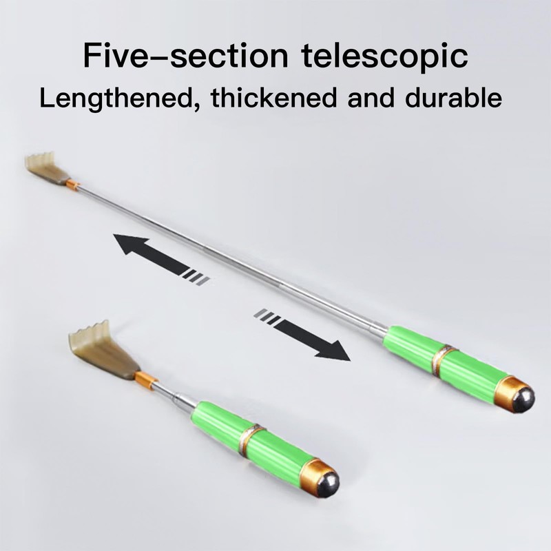 Cubicozy Extendable Back Itching Scratcher Retractable Back Scratcher Telescoping Stainless
