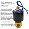AOMAG Válvula solenoide eléctrica de 3/8 pulgadas 12 V CC,