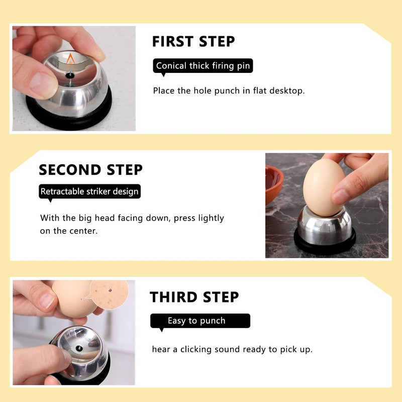 Egg Piercer, Stainless Steel Needle Egg Punch, Egg Piercer Hole