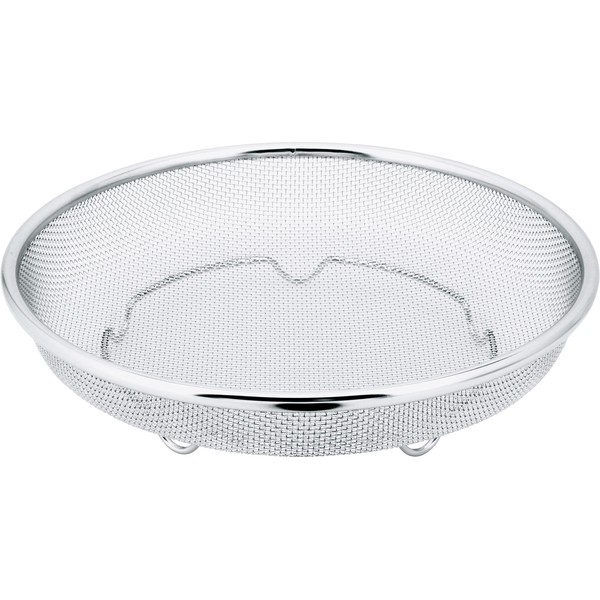 Little Wood L-0829 Rustia Round Shallow Colander, 8.7 inches (22 cm), Made in Japan