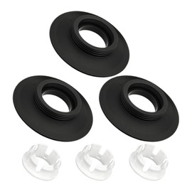 3 PCS Flush Valve Seal Compatible with Ideal Standard Toilet Cistern, Ancable Replacement Flush Valve Seal & Clip Replace of SV01967 (Black)