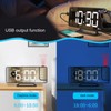Digital Projection Alarm Clock LED Display USB Powered Auto Sensitivity