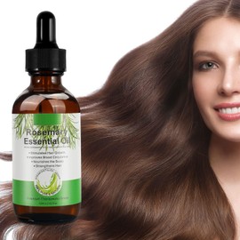 Pure Rosemary Essential Oil, 2.02 fl.oz Natural Rosemary Oil, Rosemary Oil, Reduces Hair Loss, Stimulates Hair Growth, Moisturizes Skin
