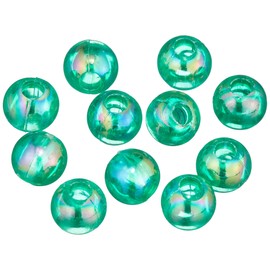 Shimamura ASH-DX8M-8 Round Beads, Pack of 200, Deluxe DX 0.3 inches (8 mm), Green