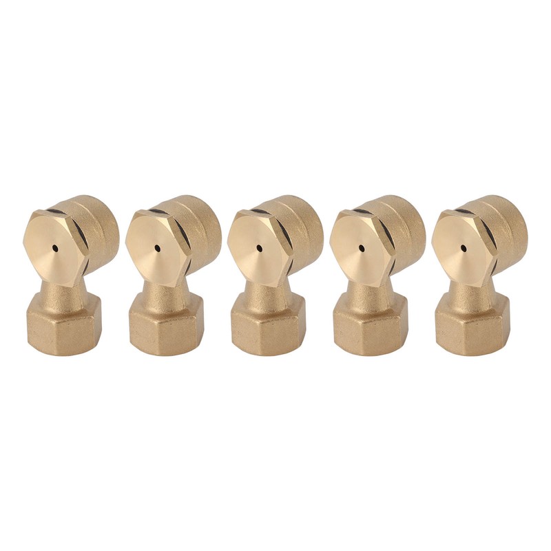 5PCS G1/2in Female Thread Brass Deck Jet Nozzles Durable Waterscape
