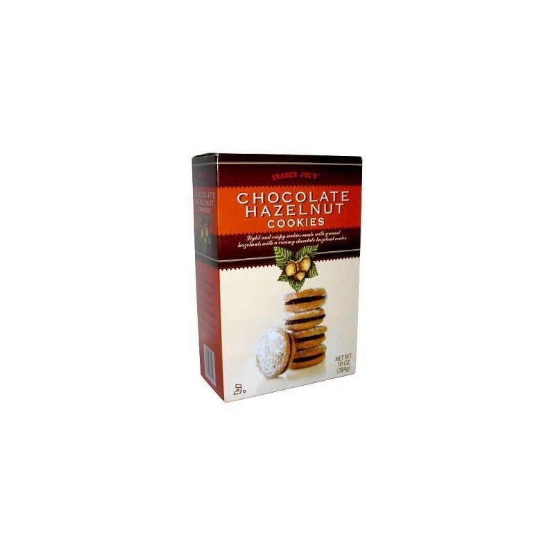 Trader Joe's Chocolate Hazelnut Cookies NET WT 10 OZ (2-
