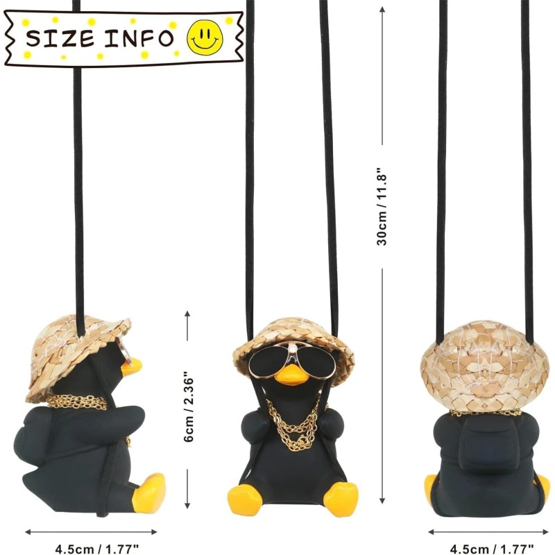 Idefair Duck Car Hanging Ornament - Cool Accessories for Rear