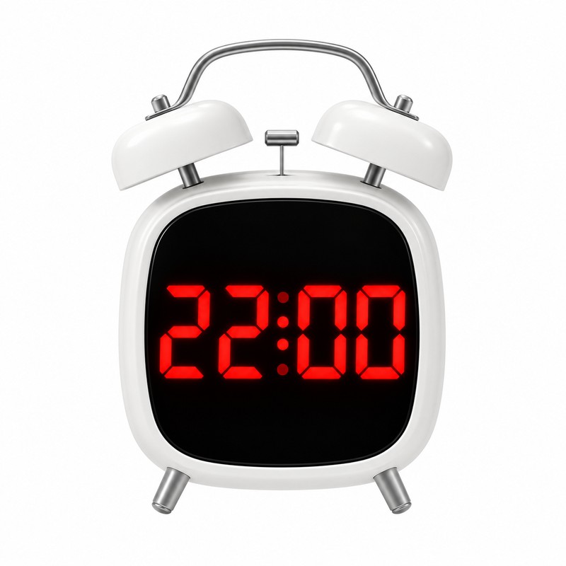 Super Loud Digital Alarm Clock with Dual Bell – LED