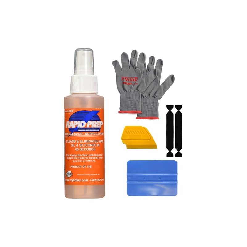 Rapid Prep Pre-Cleaner 4oz for Wax, Grease, and Oil Removal,