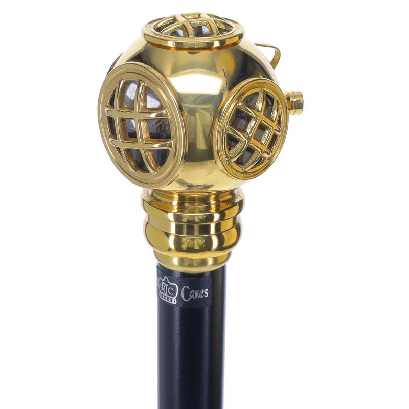 Royal RC Canes Navy Divers Helmet Replica Handle Walking Stick