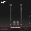 A-Premium 2 x Front Inner Tie Rod Ends, Compatible with
