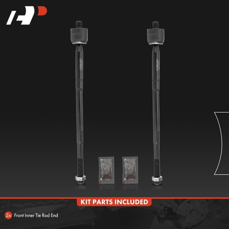 A-Premium 2 x Front Inner Tie Rod Ends, Compatible with