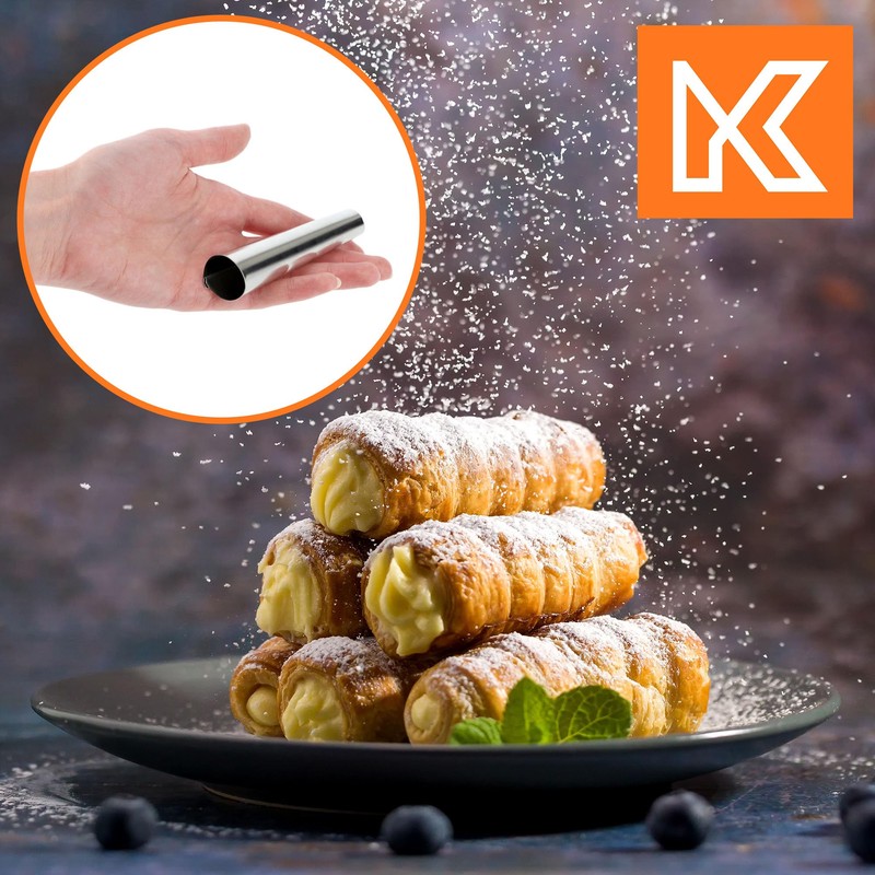KADAX Foam Roll Mould Set, Round Baking Moulds for Making