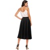 DRESSTELLS Pleated Midi Skirts for Women, Aline Long High Elastic
